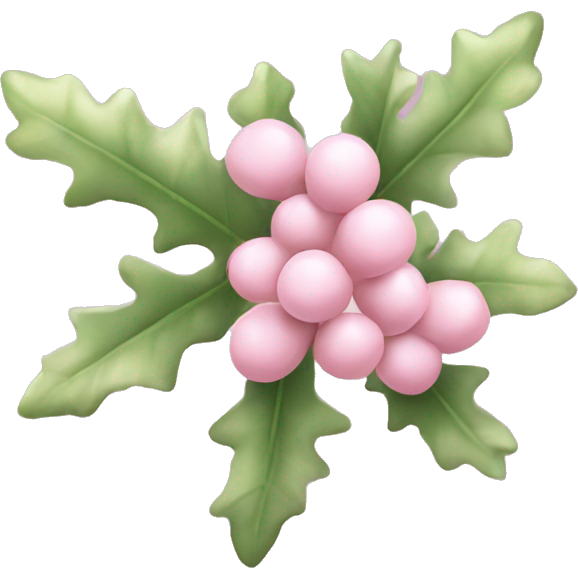 Pale pink mistletoe
