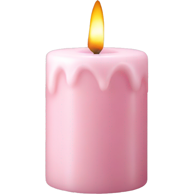 Pale pink vintage candle
