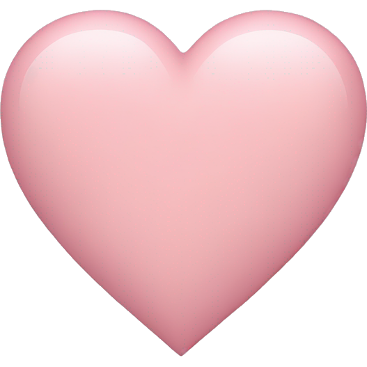 Pastel pink heart