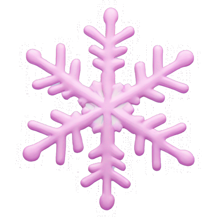 Pastel pink snowflake