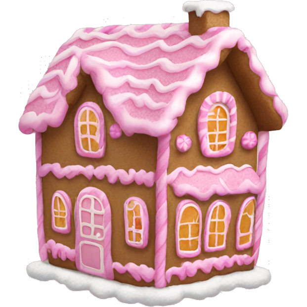 Pink gingerbread house
