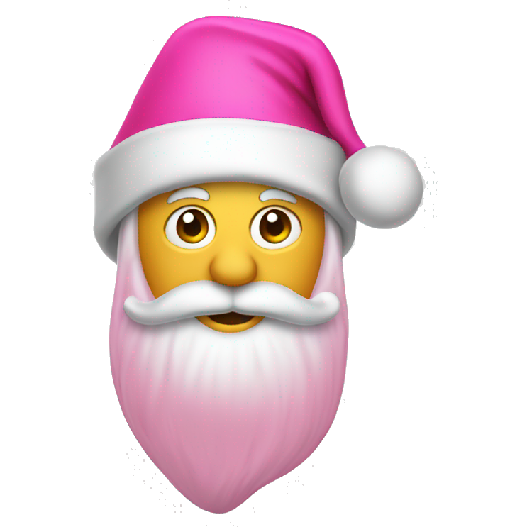 Pink skarkly santa hat