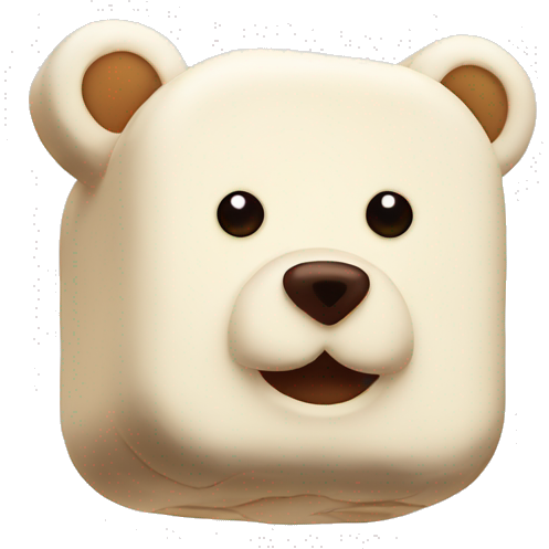 Bear shaped marshmallows