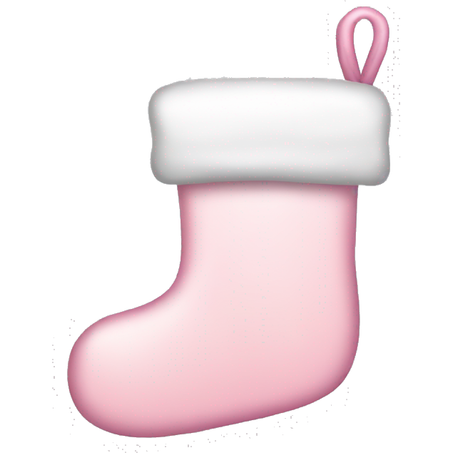 Light pink Christmas stocking