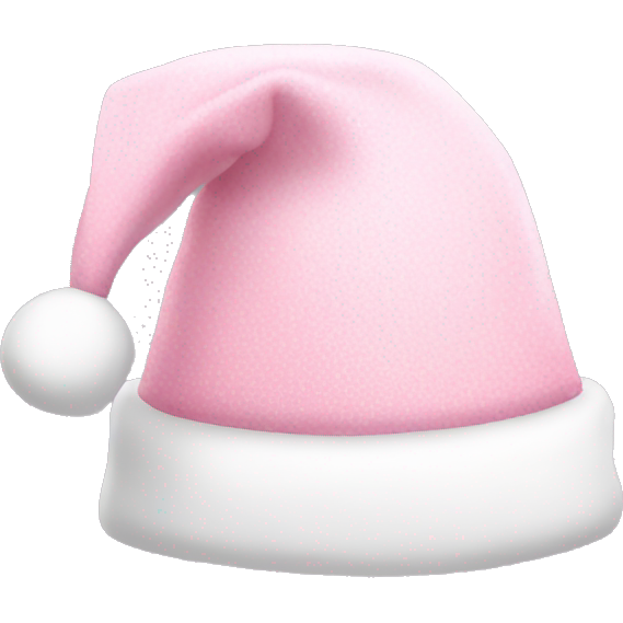 Light pink Santa hat with sparkly snowflakes