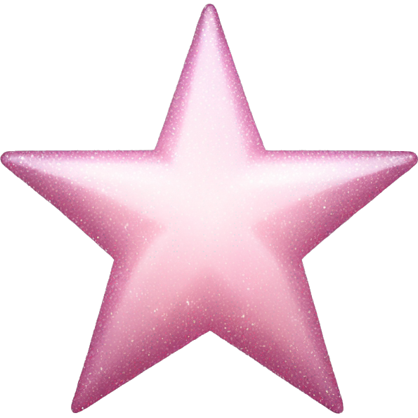 Pale pink star sparkle