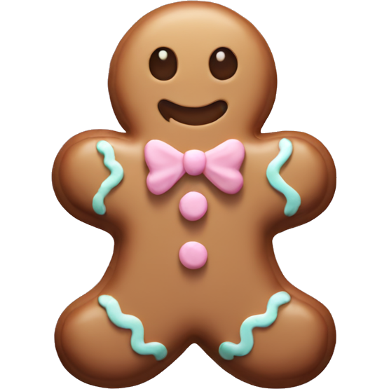Pastel gingerbread man