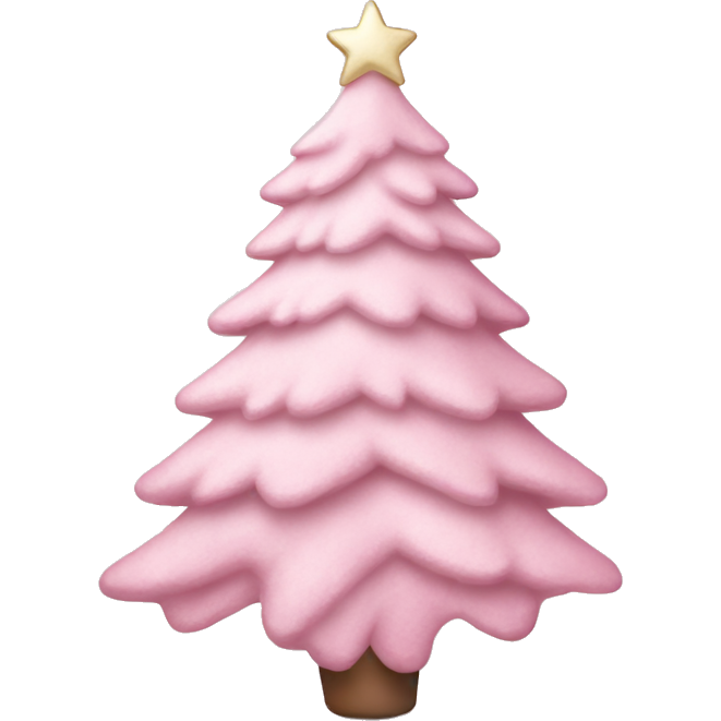 Pastel pink christmas tree