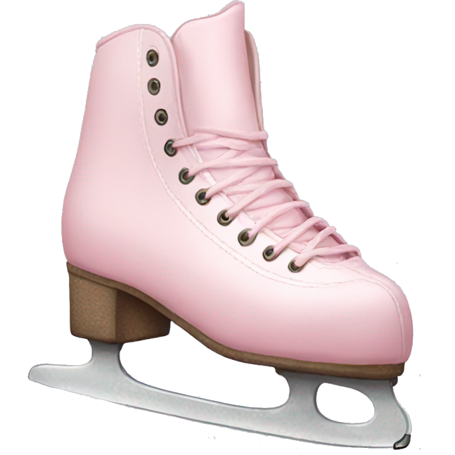 Pastel pink ice skates
