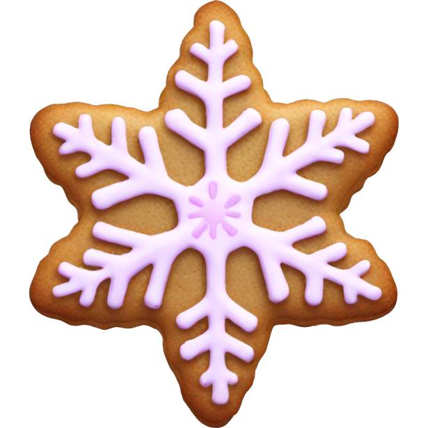 Pink snowflake cookie