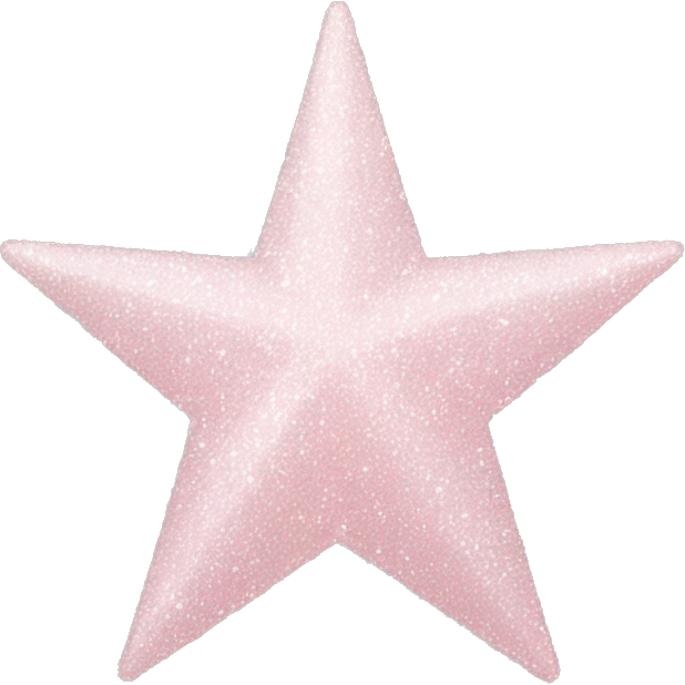 Pale pink star sparkle