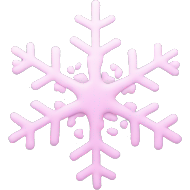 Pastel pink galaxy snowflake