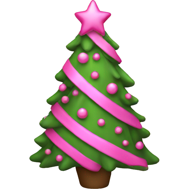 Pink christmas tree