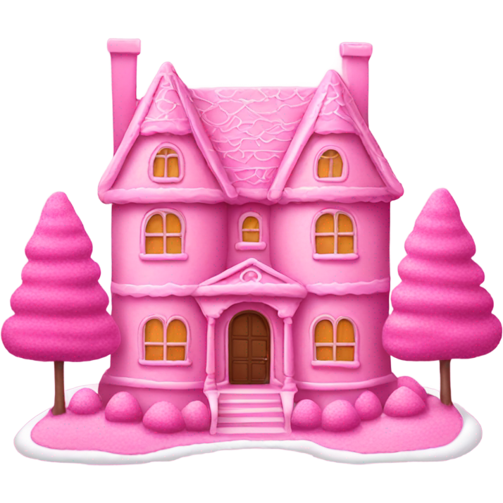 Pink gingerbread mansion