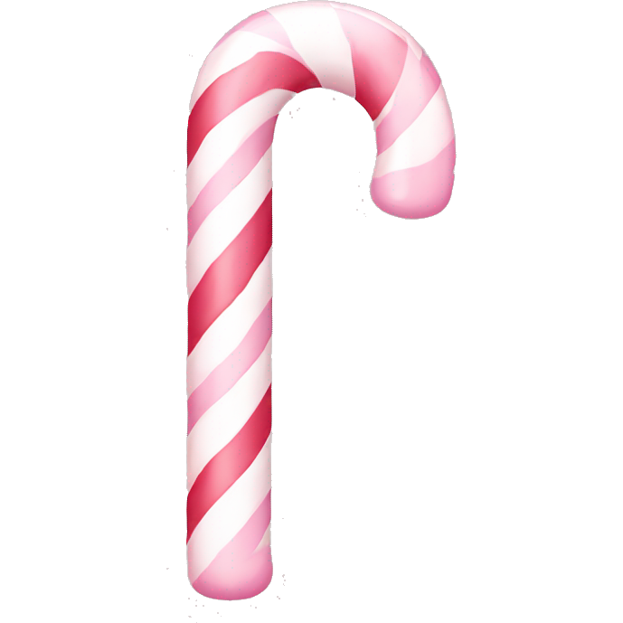 2 crossing pastel light pink candy cane