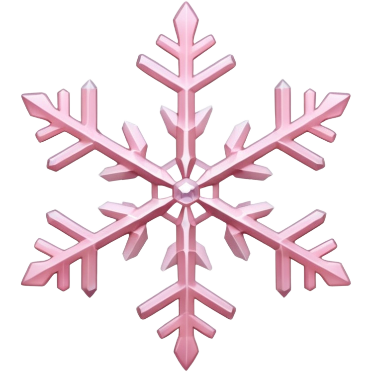 Light pink snowflake