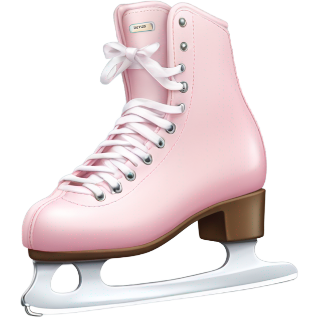 Pastel pink ice skates