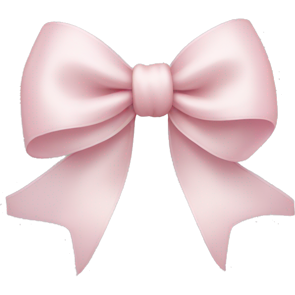 Swan light pink bow