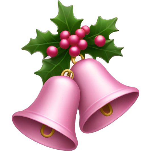 Light pink Christmas bells