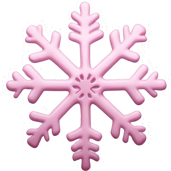 Pastel pink snowflake