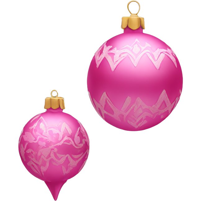 Pink ornaments