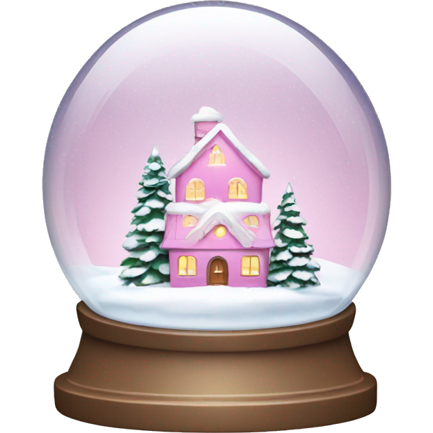 Snowglobe pink Christmas
