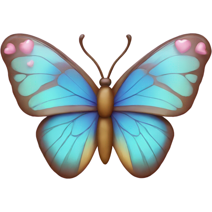 Butterfly with hearts