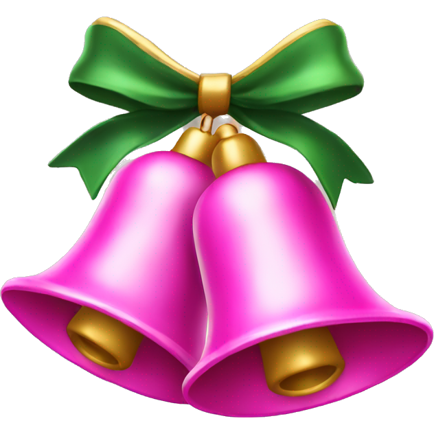 Pink double christmas bells