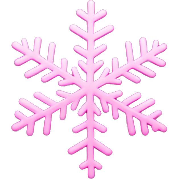Pink snowflake
