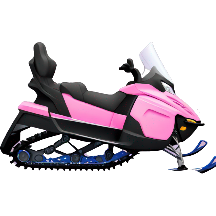 Pink snowmobile