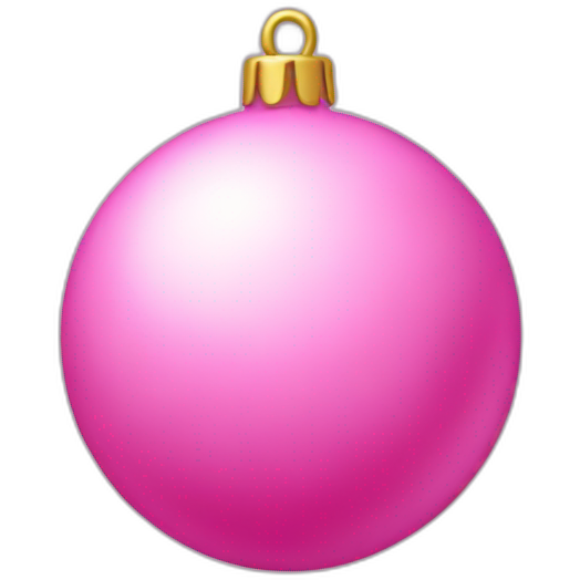 Pink x mas tree ball