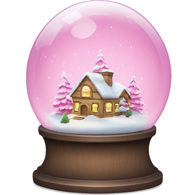 Snowglobe pink Christmas