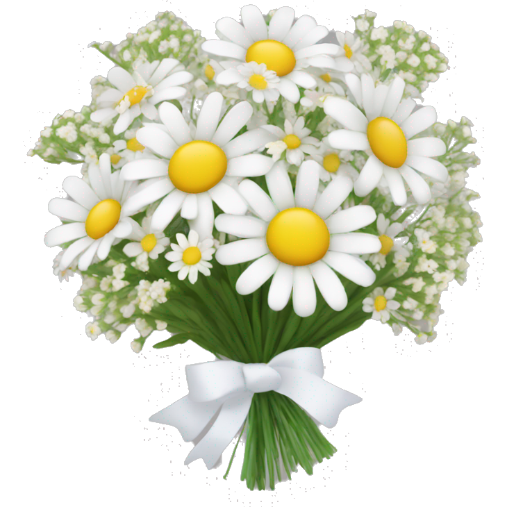 Daisy and babies breath bouquet