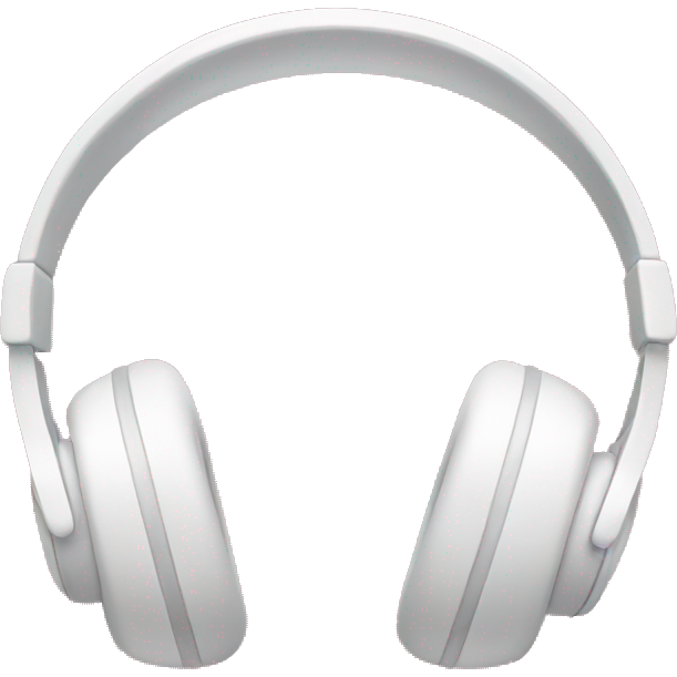 White headphones with pink bows