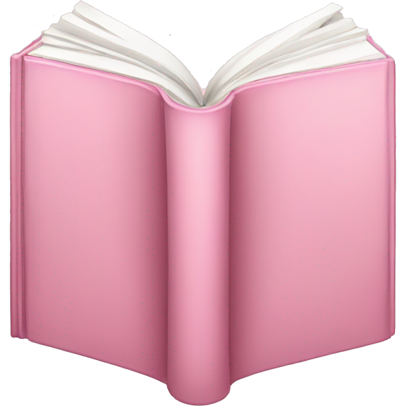 Light pink book opened