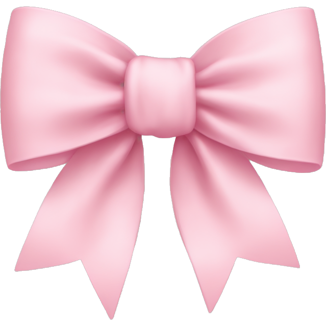 Light pink bow on light pink bow