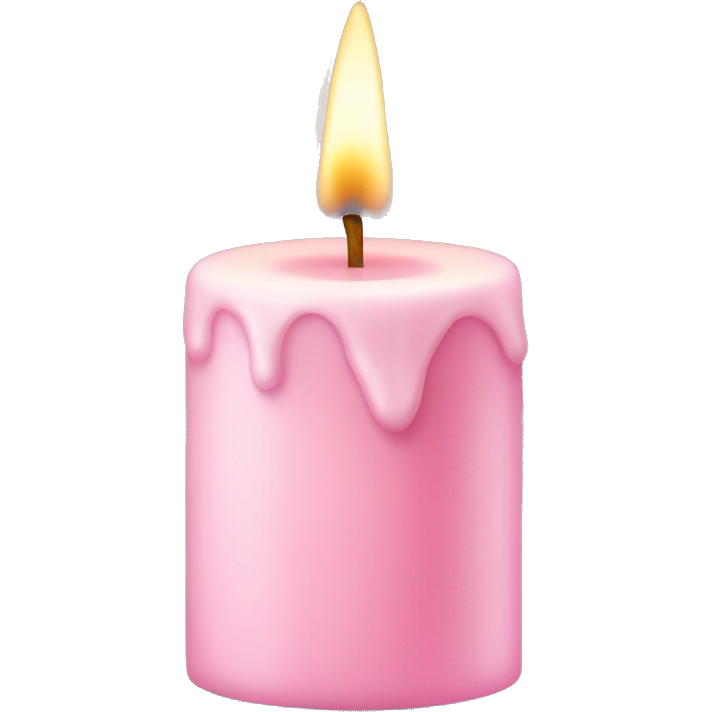 Light pink candle