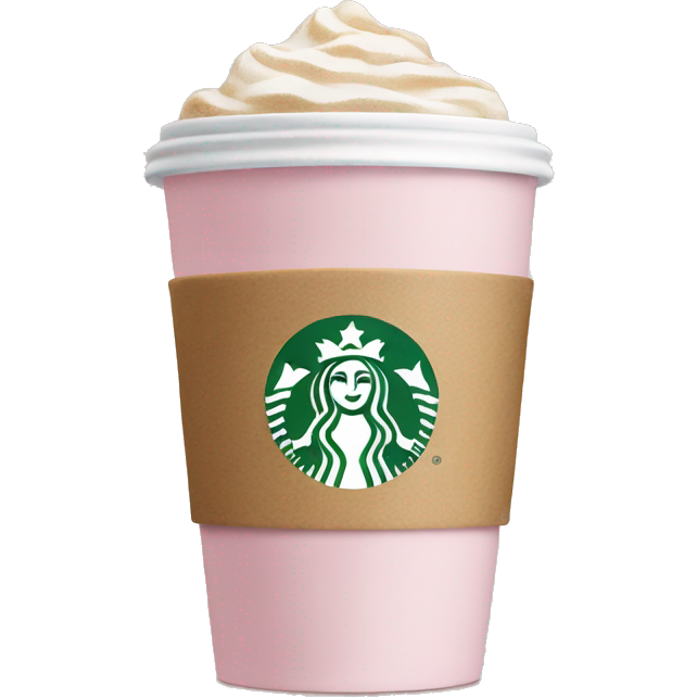 Light pink coffee Starbucks