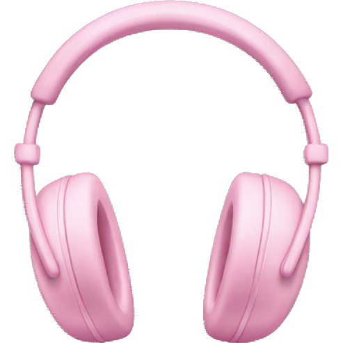 Light pink headphones