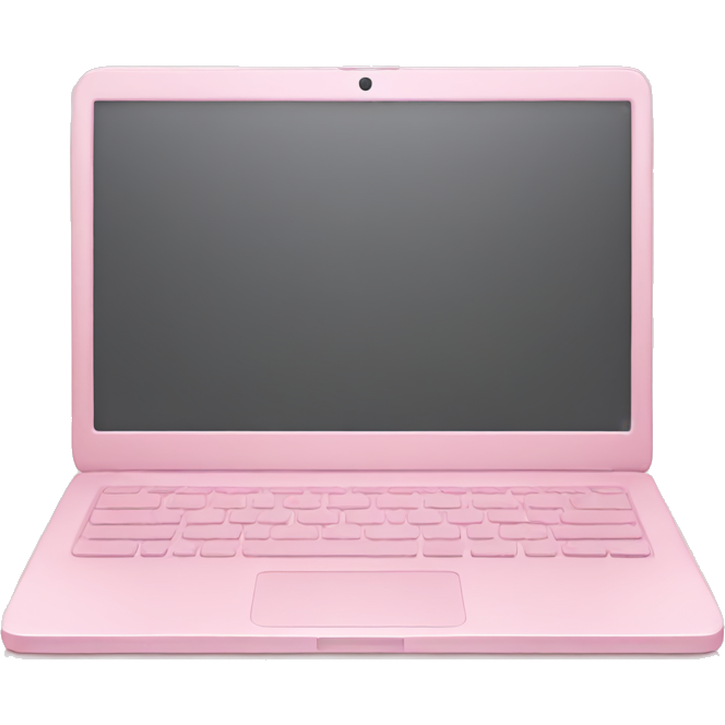 Light pink laptop