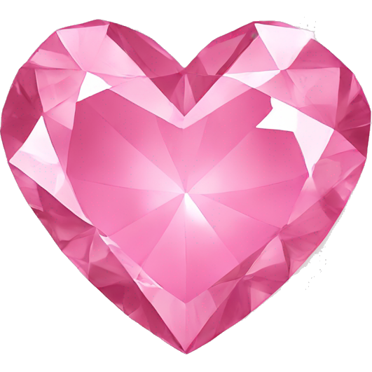 Pink heart diamond