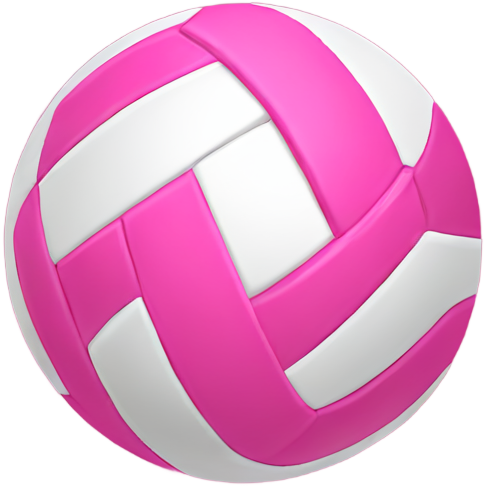 Pink volleyball