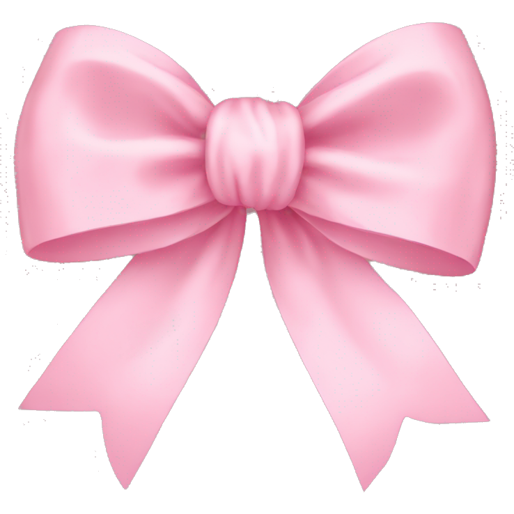 Light pink ribbon bow