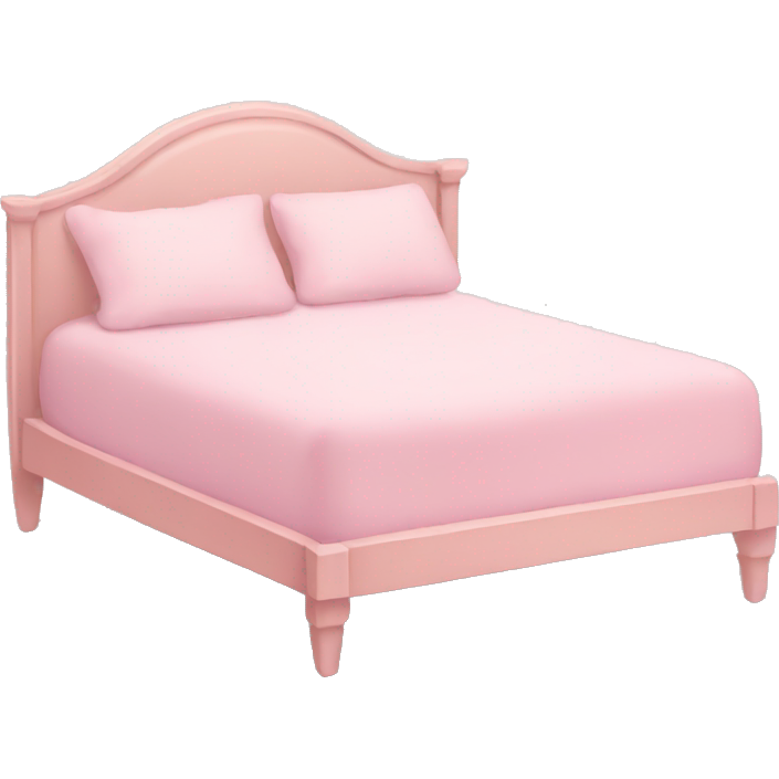 Light pink bed