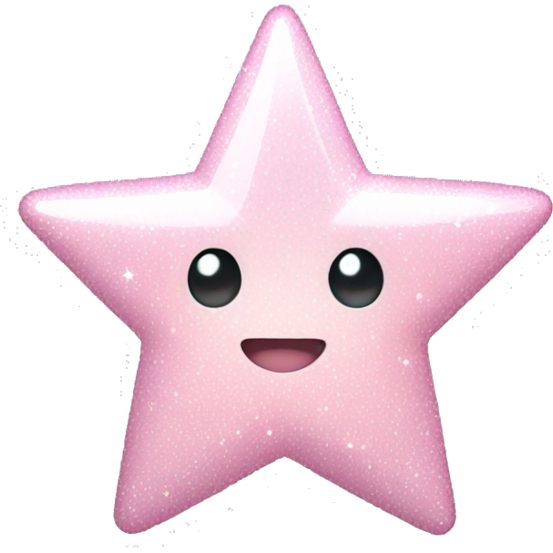 Pale pink star sparkle
