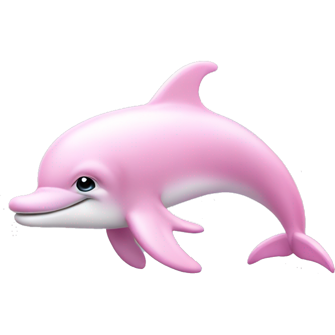 Pastel pink colors dolphin