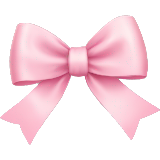 Light pink ribbon bow