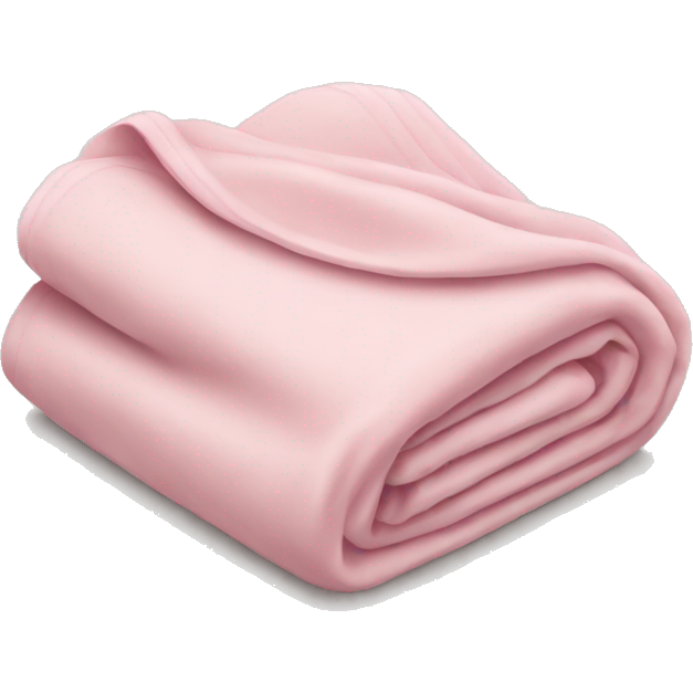 Light pink folded blanket