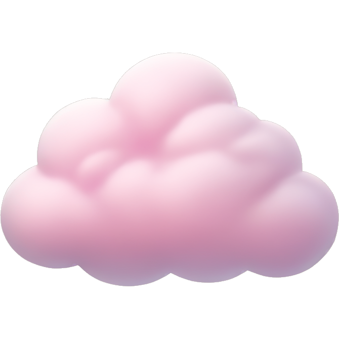 Pastel pink cloud