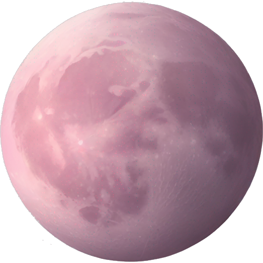Pastel pink moon